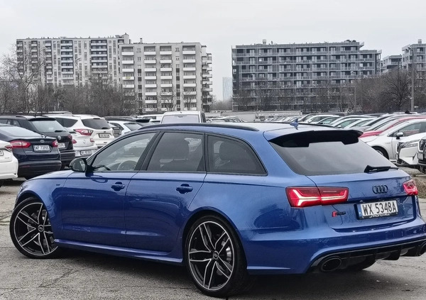 Audi RS6 cena 224967 przebieg: 204262, rok produkcji 2015 z Warszawa małe 781